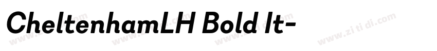 CheltenhamLH Bold It字体转换
